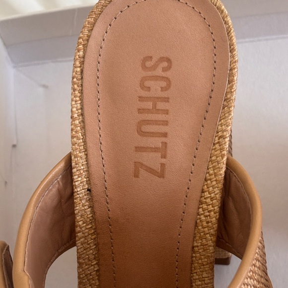 Enola Natural Leather Sandal by Schutz. - Picture 8 of 11